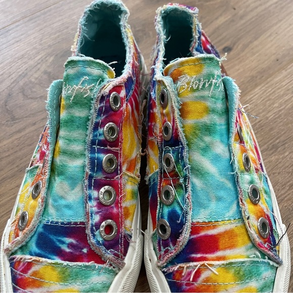 Blowfish Malibu Womens Play Sneaker, Rai Sz_6.5_Rainbow Tie Dye - Picture 5 of 5